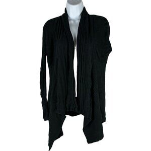 Apt 9 Womens Black Open Front Cardigan Sweater Size S